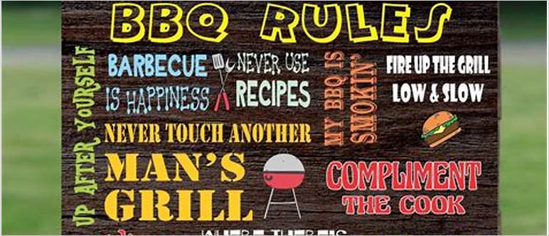 Rules of bbq